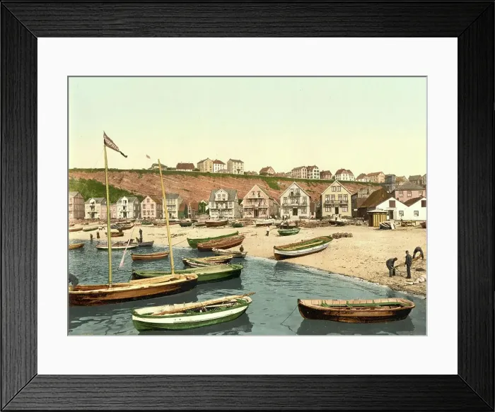 Framed Print : The eastern beach of Helgoland, Schleswig-Holstein, Germany, Historic, digitally restored reproduction of a photochrome print from the 1890s Framed Print : The eastern beach of Helgoland, Schleswig-Holstein, Germany, Historic, digitally restored reproduction of a photochrome print from the 1890s