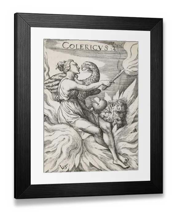 Framed Print : Choleric temperament, the four different temperaments, documented on human types. The four temperaments are the sanguine, the choleric, the phlegmatic and the melancholic temperament, 1767, Germany, Historical Framed Print : Choleric temperament, the four different temperaments, documented on human types. The four temperaments are the sanguine, the choleric, the phlegmatic and the melancholic temperament, 1767, Germany, Historical