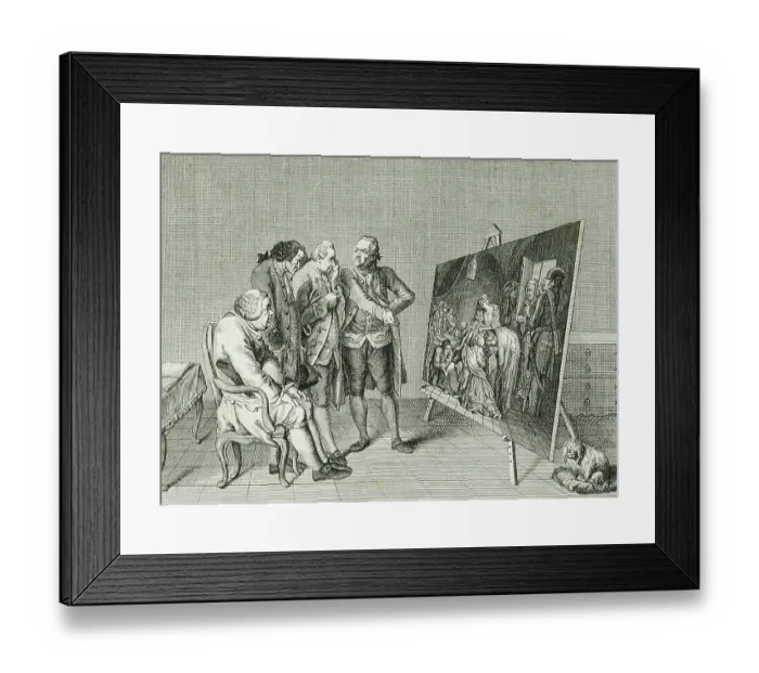 Framed Print : The effects of sensitivity on the four different temperaments, documented on four types of people. The four temperaments are the sanguine, the choleric, the phlegmatic and the melancholic temperament, 1767, Germany, Historical, digitally restored Framed Print : The effects of sensitivity on the four different temperaments, documented on four types of people. The four temperaments are the sanguine, the choleric, the phlegmatic and the melancholic temperament, 1767, Germany, Historical, digitally restored