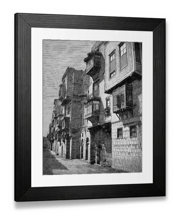 Framed Print : Street in Jeddah, Jeddah, Jiddah, Saudi Arabia, 1899, Historic, digitally restored reproduction of an 18th century original, exact original date unknown Framed Print : Street in Jeddah, Jeddah, Jiddah, Saudi Arabia, 1899, Historic, digitally restored reproduction of an 18th century original, exact original date unknown
