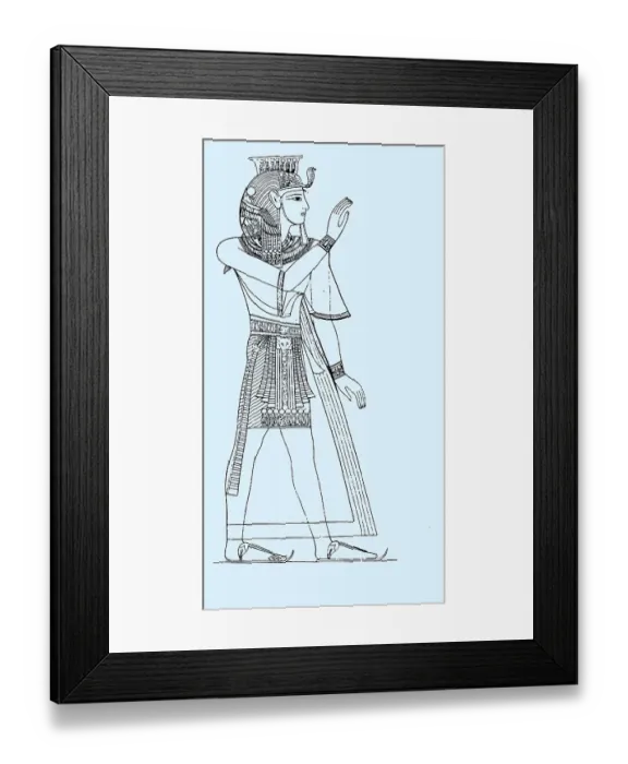 Framed Print : King Ramses III 20th dynasty, Egypt, in royal traditional costume, History of Fashion, Historical, digitally restored reproduction of a 19th century original, exact original date not known Framed Print : King Ramses III 20th dynasty, Egypt, in royal traditional costume, History of Fashion, Historical, digitally restored reproduction of a 19th century original, exact original date not known