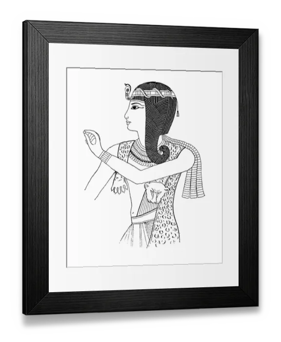Framed Print : Pharaoh Ramses II 19th dynasty, Egypt, here with uraeus snake, history of fashion, history of costume, historical, digital reproduction of an original from the 19th century Framed Print : Pharaoh Ramses II 19th dynasty, Egypt, here with uraeus snake, history of fashion, history of costume, historical, digital reproduction of an original from the 19th century