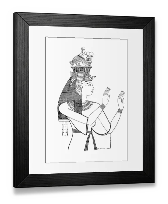 Framed Print : Queen Tala, Wife of Pharaoh Amenophis III 18th Dynasty, Egypt, History of Fashion, History of Costume, Historical, Digital Reproduction of an Original 19th century Artwork Framed Print : Queen Tala, Wife of Pharaoh Amenophis III 18th Dynasty, Egypt, History of Fashion, History of Costume, Historical, Digital Reproduction of an Original 19th century Artwork