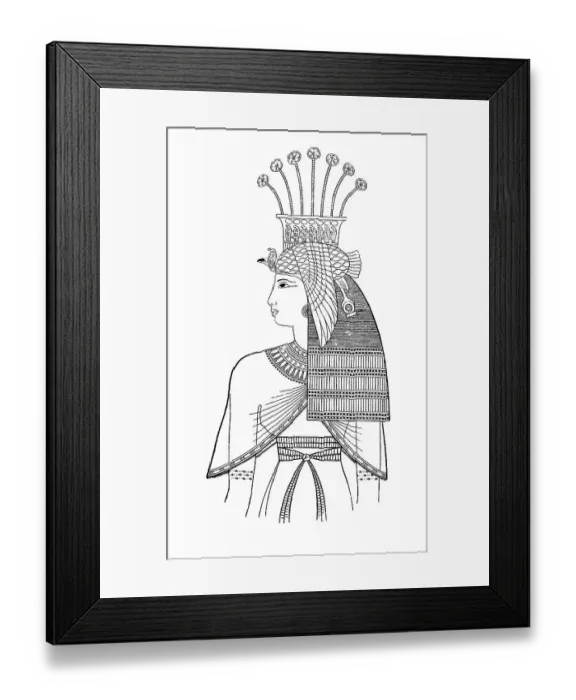Framed Print : Queen Rebto, daughter of Pharaoh Ramses II, Egypt, 19th Dynasty, History of Fashion, History of Costume, Historical, digital reproduction of an original 19th century original Framed Print : Queen Rebto, daughter of Pharaoh Ramses II, Egypt, 19th Dynasty, History of Fashion, History of Costume, Historical, digital reproduction of an original 19th century original