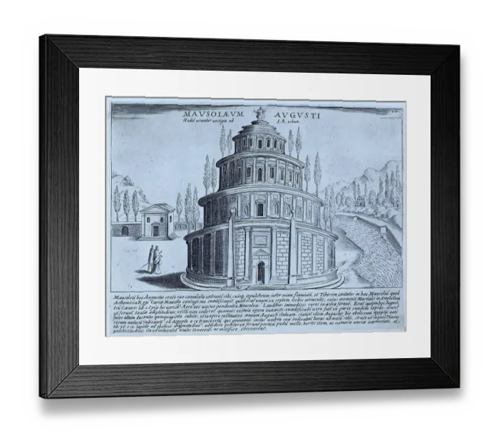 Framed Print : The Mausoleum of Augustus. The Mausoleum of Augustus is a large circular tomb built by the Roman Emperor Augustus in 28 BC on the Campus Martius, surrounded by a park and a ustrinum, historical Rome, Italy Framed Print : The Mausoleum of Augustus. The Mausoleum of Augustus is a large circular tomb built by the Roman Emperor Augustus in 28 BC on the Campus Martius, surrounded by a park and a ustrinum, historical Rome, Italy