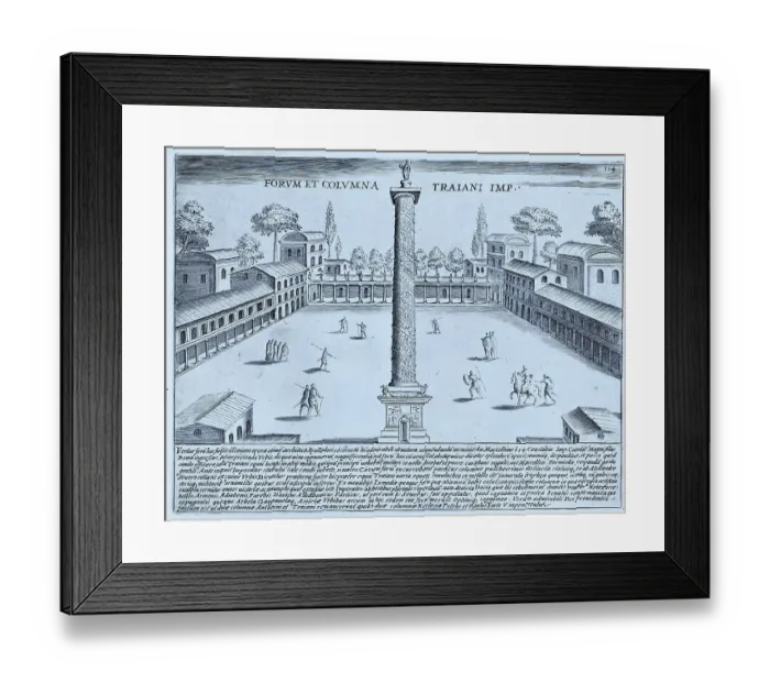 Framed Print : Forum et Columna Traiani, Trajan's Forum and Column, historical Rome, Italy, digital reproduction of an original 17th century artwork, original date unknown Framed Print : Forum et Columna Traiani, Trajan's Forum and Column, historical Rome, Italy, digital reproduction of an original 17th century artwork, original date unknown