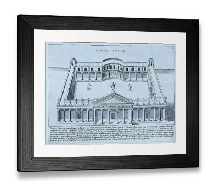 Framed Print : Forum Nervae, Forum of Nerva, historical Rome, Italy, digital reproduction of an original 17th-century template, original date unknown Framed Print : Forum Nervae, Forum of Nerva, historical Rome, Italy, digital reproduction of an original 17th-century template, original date unknown