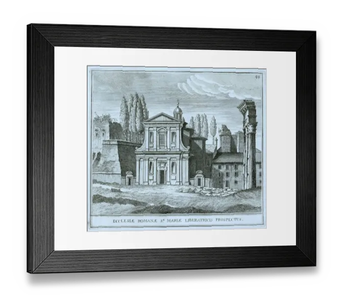 Framed Print : Santa Maria Liberatrice a Monte Testaccio is a Roman Catholic titular deaconry and parish church in Rome, historic Rome, Italy, digital reproduction of a 17th century original, original date unknown Framed Print : Santa Maria Liberatrice a Monte Testaccio is a Roman Catholic titular deaconry and parish church in Rome, historic Rome, Italy, digital reproduction of a 17th century original, original date unknown
