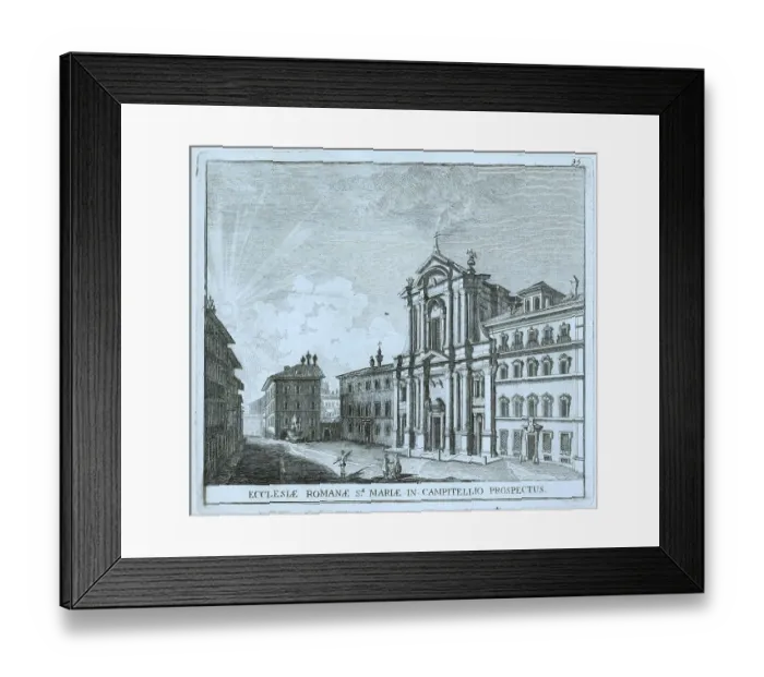Framed Print : Santa Maria in Campitelli, Santa Maria in Portico in Campitelli, also Santa Maria in Portico, is a church in Rome, historic Rome, Italy, digital reproduction of an original 17th century painting, original date unknown Framed Print : Santa Maria in Campitelli, Santa Maria in Portico in Campitelli, also Santa Maria in Portico, is a church in Rome, historic Rome, Italy, digital reproduction of an original 17th century painting, original date unknown
