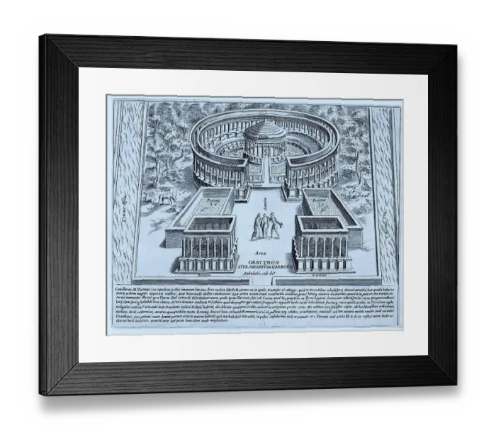 Framed Print : Auiario of Marco Terenzio Varrone, historical Rome, Italy, digital reproduction of an original from the 17th century, original date unknown Framed Print : Auiario of Marco Terenzio Varrone, historical Rome, Italy, digital reproduction of an original from the 17th century, original date unknown