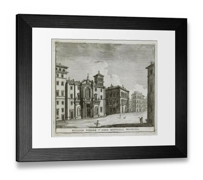 Framed Print : Santa Maria in Monticelli is a church in the Regola district of Rome, located in the street of the same name, historic Rome, Italy, digital reproduction of an original 17th century painting, original date unknown Framed Print : Santa Maria in Monticelli is a church in the Regola district of Rome, located in the street of the same name, historic Rome, Italy, digital reproduction of an original 17th century painting, original date unknown