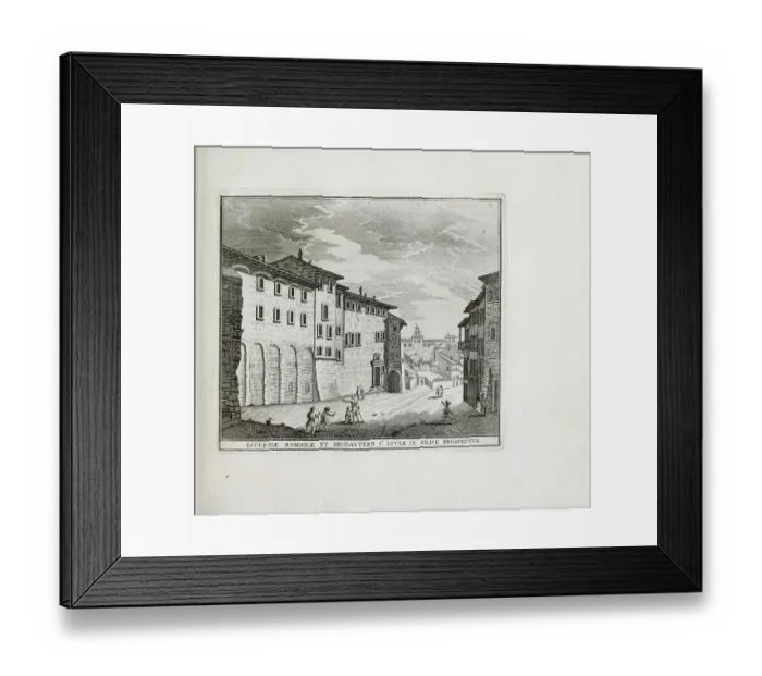 Framed Print : Santa Lucia in Selci, formerly also Santa Lucia in Orphea, is a church in Rome. It is located on the Roman hill of Esquiline in the Monti district, historic Rome, Italy, digital reproduction of an original 17th century painting Framed Print : Santa Lucia in Selci, formerly also Santa Lucia in Orphea, is a church in Rome. It is located on the Roman hill of Esquiline in the Monti district, historic Rome, Italy, digital reproduction of an original 17th century painting
