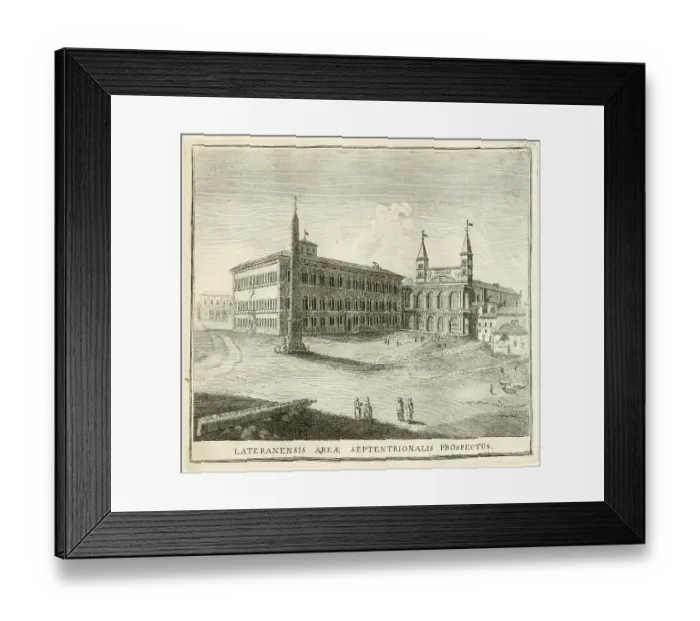 Framed Print : View of the northern square of S. Giovanni in Laterano, historical Rome, Italy, digital reproduction of an original 17th century painting, original date unknown Framed Print : View of the northern square of S. Giovanni in Laterano, historical Rome, Italy, digital reproduction of an original 17th century painting, original date unknown