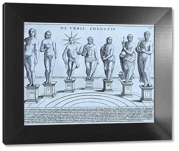 The Colossal Statues of Ancient Rome, Historic Rome, Italy, digital reproduction of an original 17th century original, original date unknown