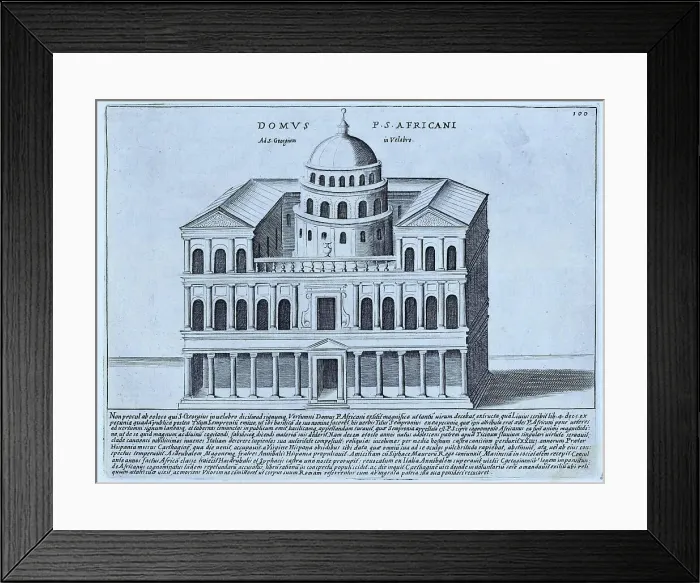 Framed Print : Domus P. S. Africanus (Ad S. Georgium in Velabre), The House of Publius Cornelius Scipio Africanus. Publius Cornelius Scipio Africanus Major, c. 237-183 BC was the Roman general who commanded the invasion of Carthage in the Second Punic War Framed Print : Domus P. S. Africanus (Ad S. Georgium in Velabre), The House of Publius Cornelius Scipio Africanus. Publius Cornelius Scipio Africanus Major, c. 237-183 BC was the Roman general who commanded the invasion of Carthage in the Second Punic War