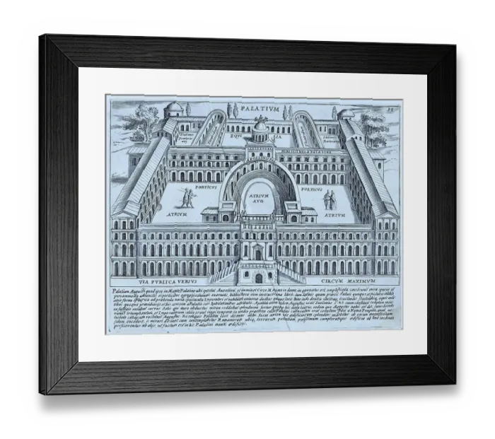 Framed Print : The House of Augustus on the Palatine Hill. The Emperor's residence is called the Palatium, and this appears to be that of the Emperor Augustus, the first Emperor of Rome, historical Rome, Italy Framed Print : The House of Augustus on the Palatine Hill. The Emperor's residence is called the Palatium, and this appears to be that of the Emperor Augustus, the first Emperor of Rome, historical Rome, Italy