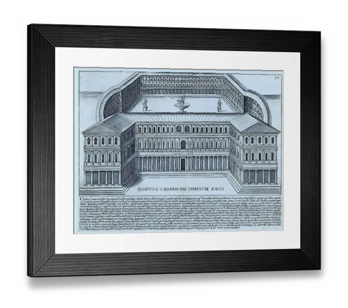 Framed Print : Domus C. Caesaris Ubi Templum Pacis, The House of C. Caesar C. Caesar was Gaius (Caius) Julius Caesar His role as Pontifex Maximus allowed him to live in the Regia, a house on the Roman Forum that had once been the palace of the Roman kings Framed Print : Domus C. Caesaris Ubi Templum Pacis, The House of C. Caesar C. Caesar was Gaius (Caius) Julius Caesar His role as Pontifex Maximus allowed him to live in the Regia, a house on the Roman Forum that had once been the palace of the Roman kings