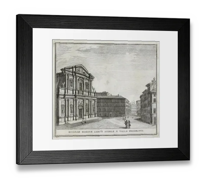 Framed Print : Sant'Andrea della Valle, Sancti Andreae Apostoli de Valle, is a church in Rome. It dates from the 16th century, historical Rome, Italy, digital reproduction of an original from the 17th century, original date unknown Framed Print : Sant'Andrea della Valle, Sancti Andreae Apostoli de Valle, is a church in Rome. It dates from the 16th century, historical Rome, Italy, digital reproduction of an original from the 17th century, original date unknown