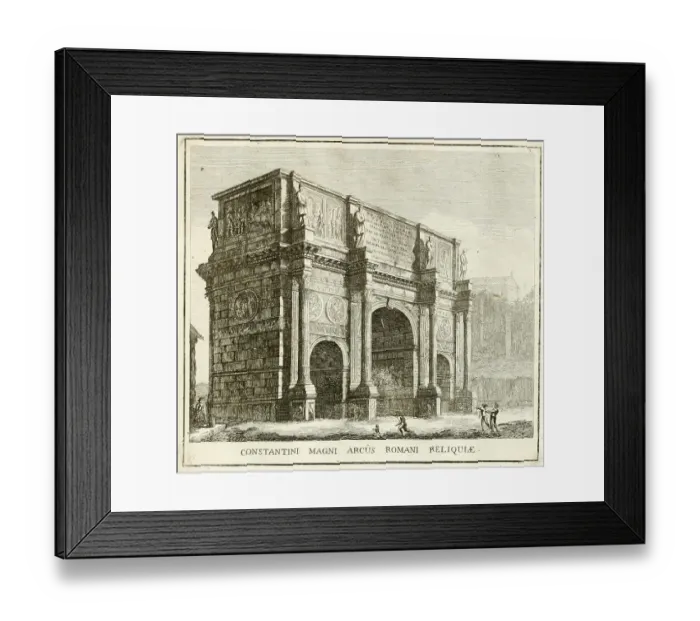 Framed Print : Arch of Constantine the Great, near the Colosseum, historical Rome, Italy, digital reproduction of an original from the 17th century, original date not known Framed Print : Arch of Constantine the Great, near the Colosseum, historical Rome, Italy, digital reproduction of an original from the 17th century, original date not known