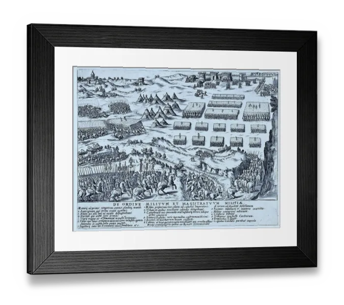 Framed Print : De Ordine Militum et magistratuum militiae, image depicts a succession of soldiers and military officials, historical Rome, Italy, digital reproduction of a 17th century original, original date unknown Framed Print : De Ordine Militum et magistratuum militiae, image depicts a succession of soldiers and military officials, historical Rome, Italy, digital reproduction of a 17th century original, original date unknown