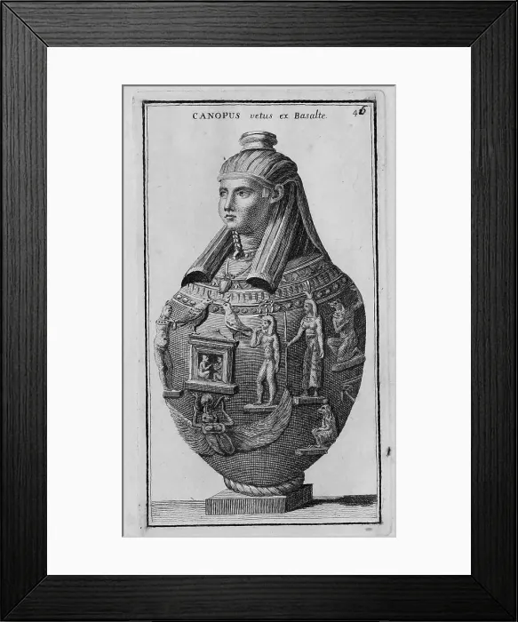 Framed Print : The Egyptian god Canopus, marble statue from ancient Rome, Italy, digital reproduction of an 18th century original, original date not known Framed Print : The Egyptian god Canopus, marble statue from ancient Rome, Italy, digital reproduction of an 18th century original, original date not known