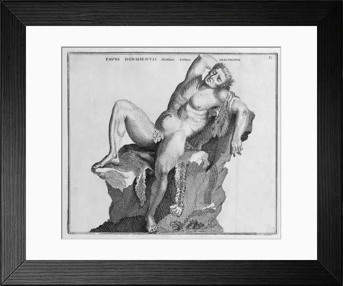 Framed Print : The Roman god Faun, Faunus, a forest spirit, a hybrid creature of Roman mythology, marble statue from ancient Rome, Italy, digital reproduction of an 18th century original, original date unknown Framed Print : The Roman god Faun, Faunus, a forest spirit, a hybrid creature of Roman mythology, marble statue from ancient Rome, Italy, digital reproduction of an 18th century original, original date unknown