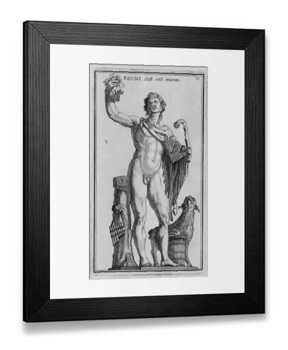 Framed Print : The Roman god Faun, Faunus, a forest spirit, a hybrid creature of Roman mythology, marble statue from ancient Rome, Italy, digital reproduction of an 18th century original, original date unknown Framed Print : The Roman god Faun, Faunus, a forest spirit, a hybrid creature of Roman mythology, marble statue from ancient Rome, Italy, digital reproduction of an 18th century original, original date unknown