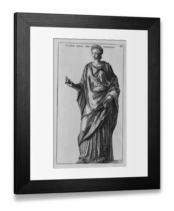 Framed Print : The Roman goddess Flora, marble statue from ancient Rome, Italy, digital reproduction of an original from the 18th century, original date not known Framed Print : The Roman goddess Flora, marble statue from ancient Rome, Italy, digital reproduction of an original from the 18th century, original date not known