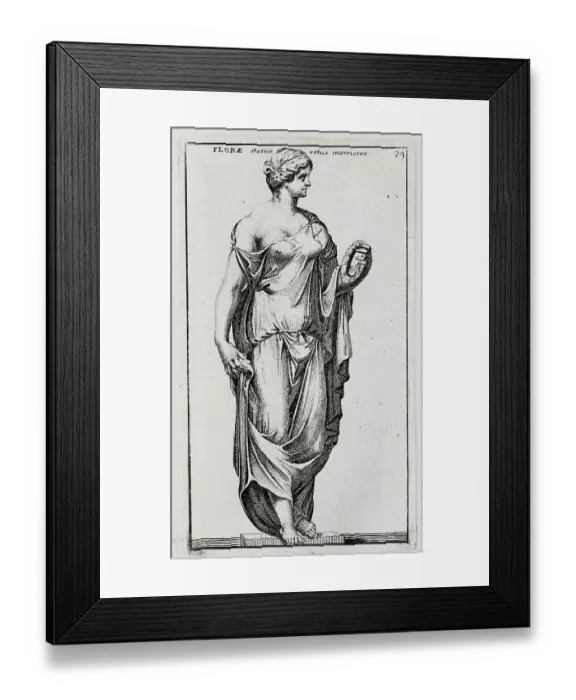 Framed Print : The Roman goddess Flora, marble statue from ancient Rome, Italy, digital reproduction of an original from the 18th century, original date not known Framed Print : The Roman goddess Flora, marble statue from ancient Rome, Italy, digital reproduction of an original from the 18th century, original date not known