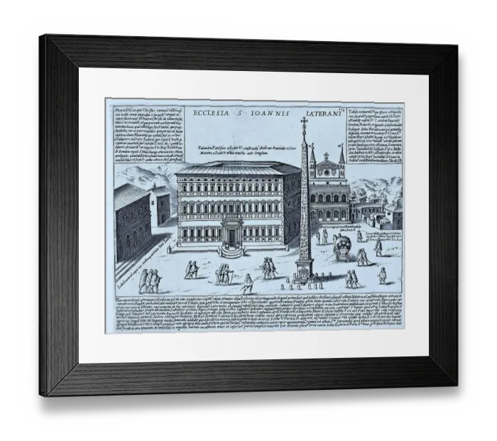 Framed Print : Ecclesia S. Ioannis Laterani, Basilica of St. John Lateran, historical Rome, Italy, digital reproduction of an original 17th century master, original date unknown Framed Print : Ecclesia S. Ioannis Laterani, Basilica of St. John Lateran, historical Rome, Italy, digital reproduction of an original 17th century master, original date unknown
