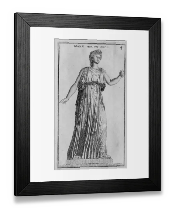 Framed Print : The Roman goddess Diana, marble statue from ancient Rome, Italy, digital reproduction of an original from the 18th century, original date not known Framed Print : The Roman goddess Diana, marble statue from ancient Rome, Italy, digital reproduction of an original from the 18th century, original date not known