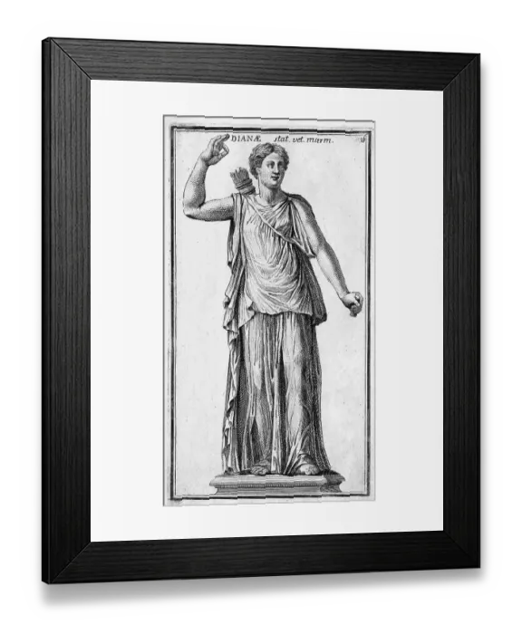 Framed Print : The Roman goddess Diana, marble statue from ancient Rome, Italy, digital reproduction of an original from the 18th century, original date not known Framed Print : The Roman goddess Diana, marble statue from ancient Rome, Italy, digital reproduction of an original from the 18th century, original date not known