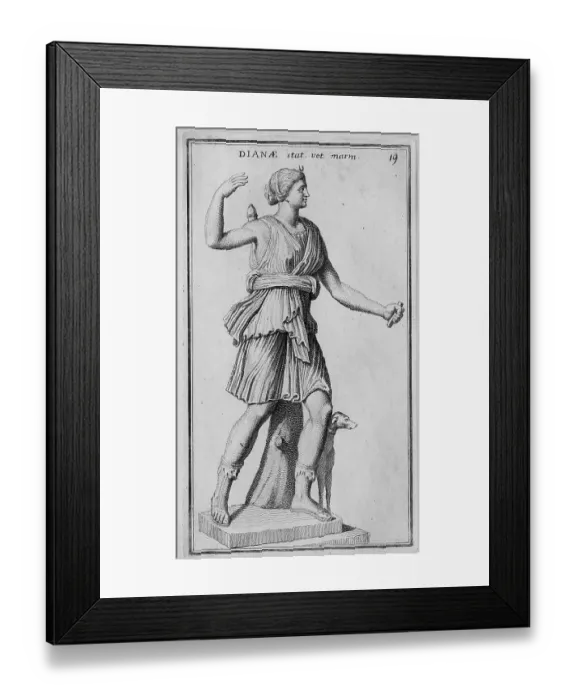 Framed Print : The Roman goddess Diana, marble statue from ancient Rome, Italy, digital reproduction of an original from the 18th century, original date not known Framed Print : The Roman goddess Diana, marble statue from ancient Rome, Italy, digital reproduction of an original from the 18th century, original date not known