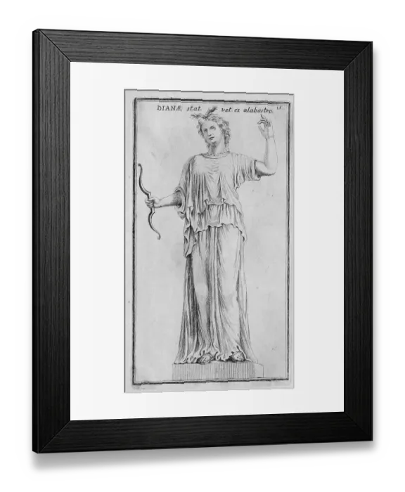 Framed Print : The Roman goddess Diana, marble statue from ancient Rome, Italy, digital reproduction of an original from the 18th century, original date not known Framed Print : The Roman goddess Diana, marble statue from ancient Rome, Italy, digital reproduction of an original from the 18th century, original date not known
