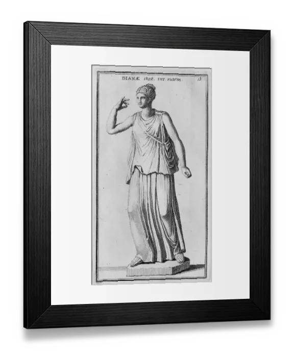 Framed Print : The Roman goddess Diana, marble statue from ancient Rome, Italy, digital reproduction of an original from the 18th century, original date not known Framed Print : The Roman goddess Diana, marble statue from ancient Rome, Italy, digital reproduction of an original from the 18th century, original date not known