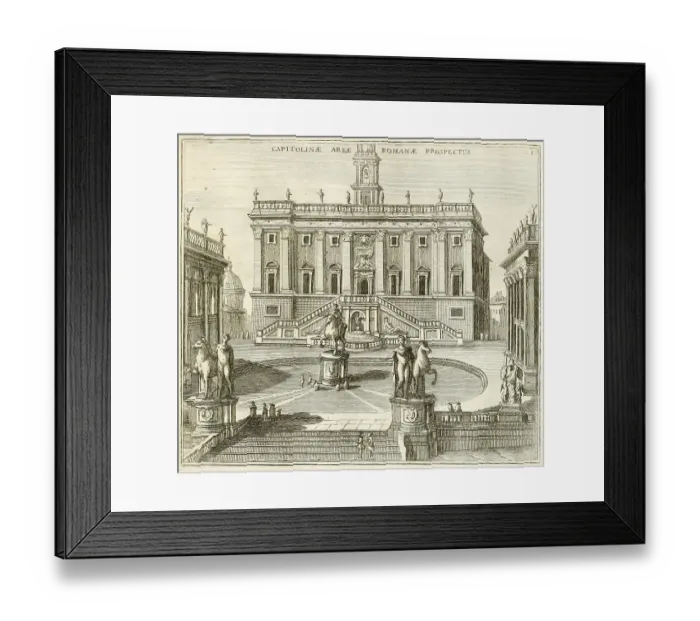 Framed Print : Senators Palace, Palazzo Senatorio, is a building on the Capitoline Hill in Rome, historic Rome, Italy, digital reproduction of an 18th century original, original date unknown Framed Print : Senators Palace, Palazzo Senatorio, is a building on the Capitoline Hill in Rome, historic Rome, Italy, digital reproduction of an 18th century original, original date unknown