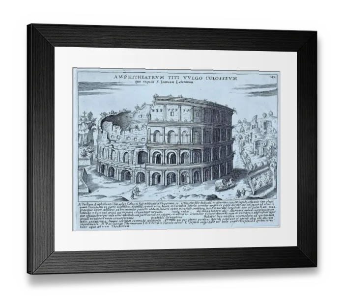 Framed Print : Vespasian's amphitheatre was inaugurated shortly in front of his death in 79 AD. It was built in the area that had been a pond in Nero's Domus Aurea, commonly known as the Colosseum, Historic Rome, Italy Framed Print : Vespasian's amphitheatre was inaugurated shortly in front of his death in 79 AD. It was built in the area that had been a pond in Nero's Domus Aurea, commonly known as the Colosseum, Historic Rome, Italy