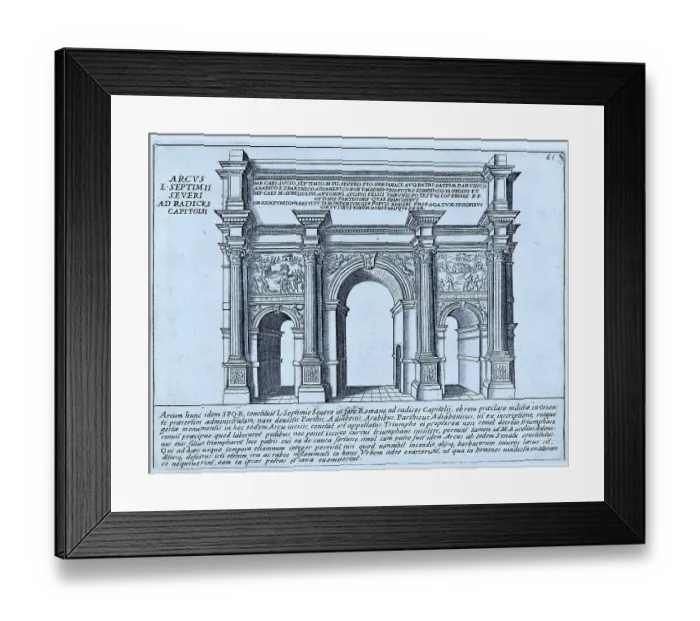Framed Print : The Arch of Septimius Severus. This large and well-preserved arch is located on the Roman Forum. It was erected in 203 AD in honour of the emperor Septimus Sevrius and his sons, Geta and Caracalla, historical Rome, Italy, 1625, Rome Framed Print : The Arch of Septimius Severus. This large and well-preserved arch is located on the Roman Forum. It was erected in 203 AD in honour of the emperor Septimus Sevrius and his sons, Geta and Caracalla, historical Rome, Italy, 1625, Rome