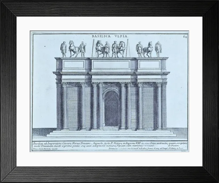 Framed Print : Basilica Ulpia, The basilica was built together with the other buildings of the forum between 107 and 113 under Emperor Trajan, historical Rome, Italy, 1625, Rome, digital reproduction of an 18th century original, original date not known Framed Print : Basilica Ulpia, The basilica was built together with the other buildings of the forum between 107 and 113 under Emperor Trajan, historical Rome, Italy, 1625, Rome, digital reproduction of an 18th century original, original date not known