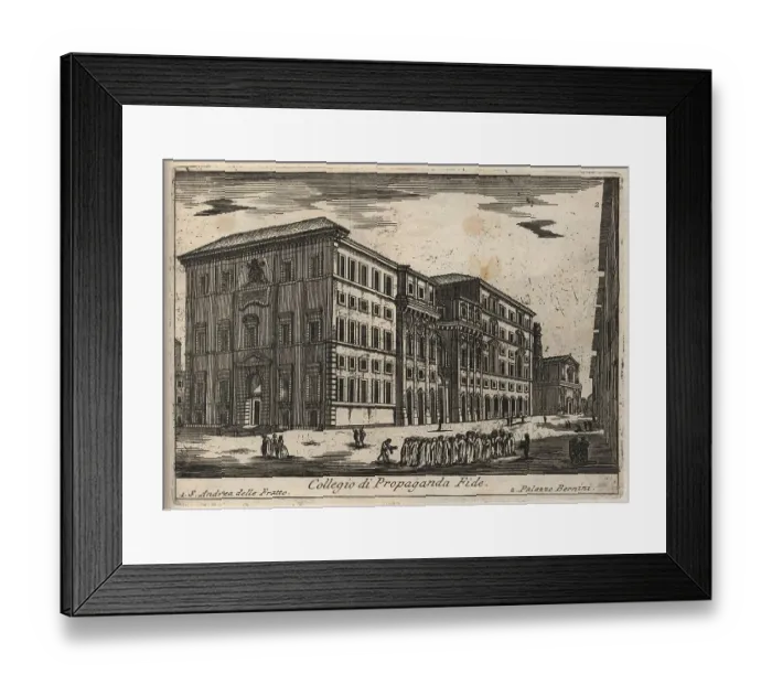Framed Print : Collegio di Propaganda Fide, Rome, Italy, 1767, digital reproduction of an 18th century original, original date unknown Framed Print : Collegio di Propaganda Fide, Rome, Italy, 1767, digital reproduction of an 18th century original, original date unknown
