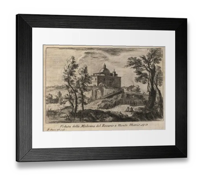 Framed Print : Madonna del Rosario a Monte Mario, 1767, Rome, Italy, digital reproduction of an 18th century original, original date unknown Framed Print : Madonna del Rosario a Monte Mario, 1767, Rome, Italy, digital reproduction of an 18th century original, original date unknown