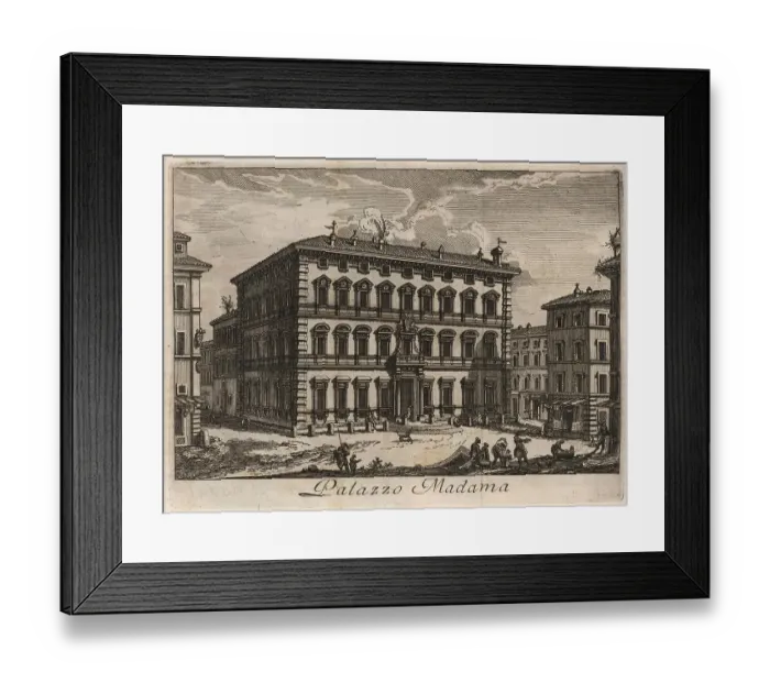 Framed Print : Palazzo Madama, 1767, Rome, Italy, digital reproduction of an 18th century original, original date unknown Framed Print : Palazzo Madama, 1767, Rome, Italy, digital reproduction of an 18th century original, original date unknown
