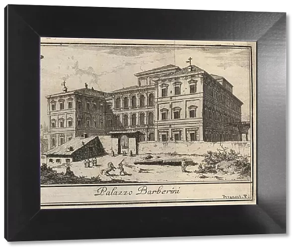 Palazzo Barberini, 1767, Rome, Italy, digital reproduction of an 18th century original, original date unknown