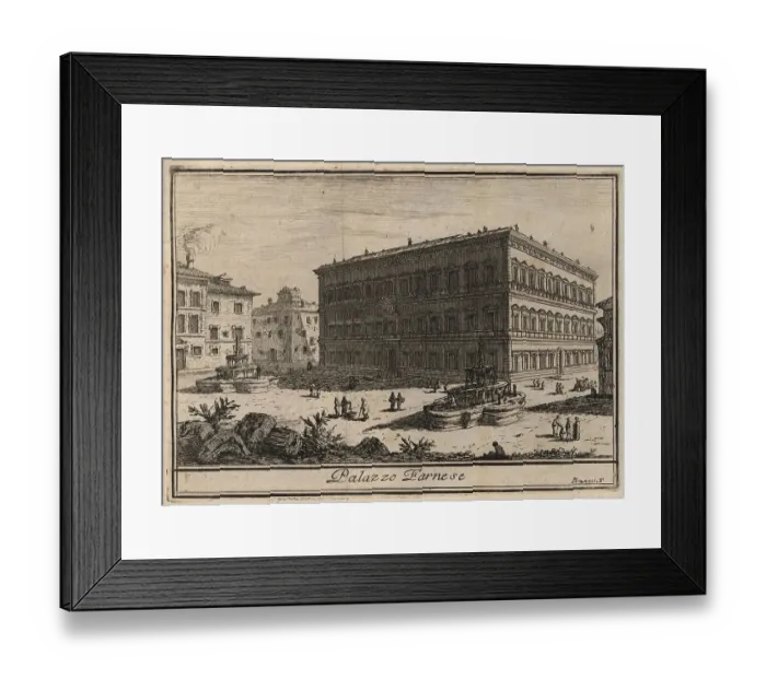 Framed Print : Palazzo Farnese, 1767, Rome, Italy, digital reproduction of an 18th century original, original date unknown Framed Print : Palazzo Farnese, 1767, Rome, Italy, digital reproduction of an 18th century original, original date unknown