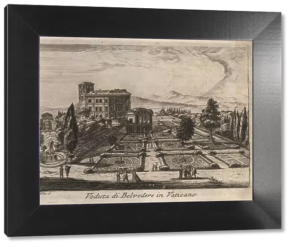 Belvedere in Vaticano, 1767, Rome, Italy, digital reproduction of an 18th century original, original date unknown