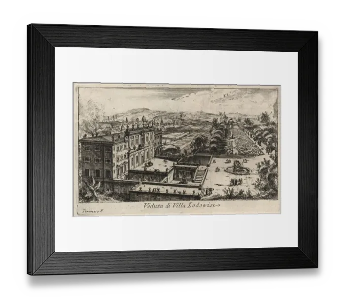 Framed Print : Villa Lodovisi, 1767, Rome, Italy, digital reproduction of an 18th century original, original date unknown Framed Print : Villa Lodovisi, 1767, Rome, Italy, digital reproduction of an 18th century original, original date unknown