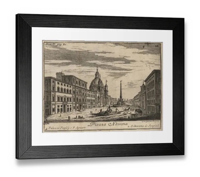 Framed Print : Piazza Navona, 1767, Rome, Italy, digital reproduction of an 18th century original, original date unknown Framed Print : Piazza Navona, 1767, Rome, Italy, digital reproduction of an 18th century original, original date unknown