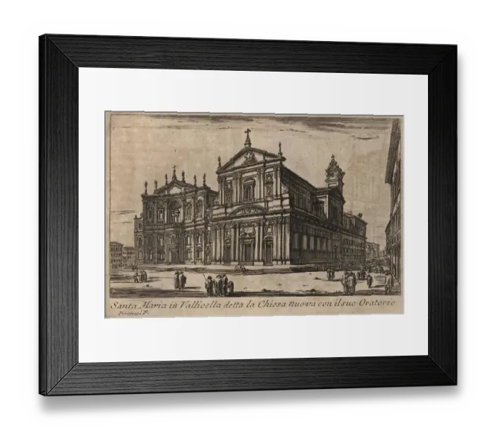 Framed Print : Santa Maria in Vallicella detta la Chiesa nuova con il sop Oratorie, 1767, Rome, Italy, digital reproduction of an 18th century original, original date not known Framed Print : Santa Maria in Vallicella detta la Chiesa nuova con il sop Oratorie, 1767, Rome, Italy, digital reproduction of an 18th century original, original date not known