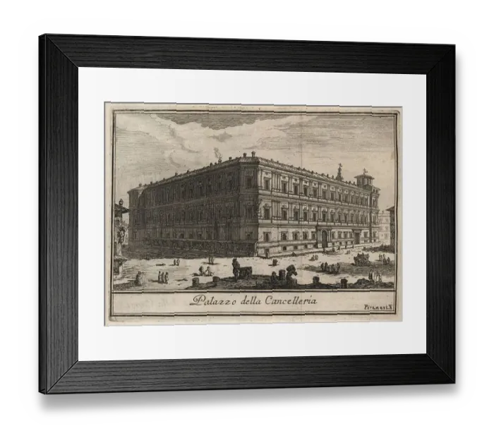 Framed Print : Palazzo della Cancelleria, 1767, Rome, Italy, digital reproduction of an 18th century original, original date unknown Framed Print : Palazzo della Cancelleria, 1767, Rome, Italy, digital reproduction of an 18th century original, original date unknown