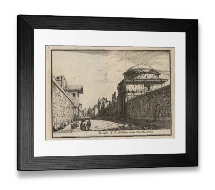 Framed Print : Tempio di S. Andrea nella Via Flaminia, Rome, Italy, 1767, digital reproduction of an 18th century original, original date unknown